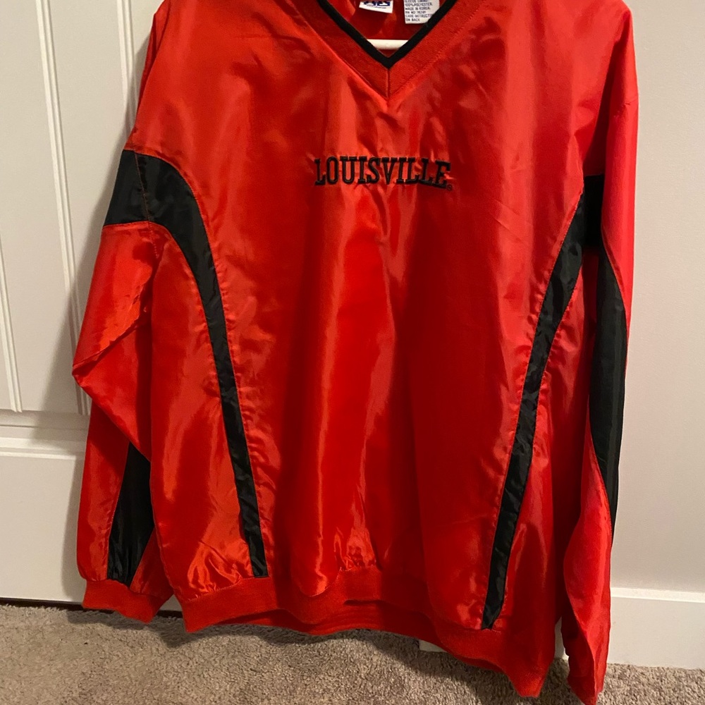 Red Louisville Windbreaker